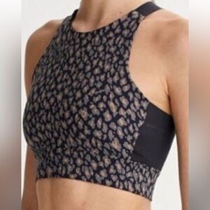 Varley Women's Night Fall Cheetah Sherman Workout Sports Bra - Size XS